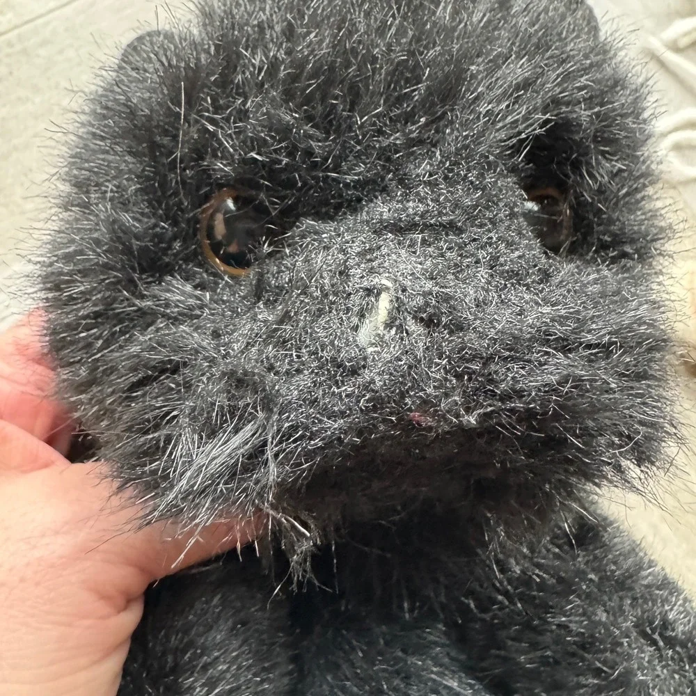 Vintage Ty Beanie Buddy Black Cat & Realistic Brown Tabby Plushies 16